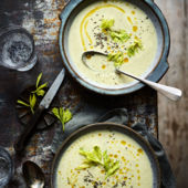 Roasted celery soup