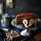 Spiced chocolate ghost cake