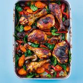 Rukmini Iyer's Korean-style barbecue chicken traybake