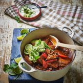 Beef brisket and black bean chilli