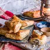 Mushroom and tarragon turnovers