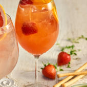 Amalfi sunset spritz with Malfy Gin