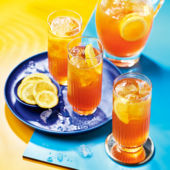 Boozy iced tea lemonade