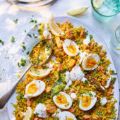 Storecupboard salmon kedgeree