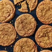 Salted vanilla bean cookies