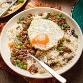 Marmite beef stir-fry