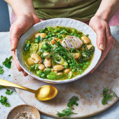 Spring bean broth
