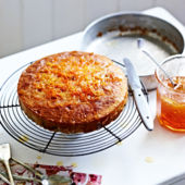 Sticky marmalade drizzle cake
