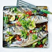 Speedy Asian baked seabass 