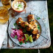 Chicken tikka kebabs 