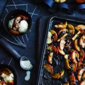 Toffee apples with Calvados