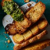 Parmesan focaccia toasts 