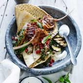 Moroccan lamb salad with jewelled couscous