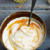 Roasted garlic raita