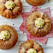 Mini orange, pistachio and Cointreau Kugelhopf