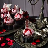 Guinness and cassis cupcake roulette