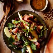 Date and melon salad with Parma ham