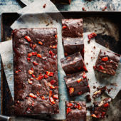 Maple-bacon and pecan brownies