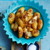 Sumac and orange-buttered new potatoes