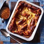 Spanish toad in the hole with sherry gravy