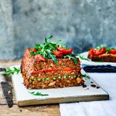 Summer lentil-nut roast