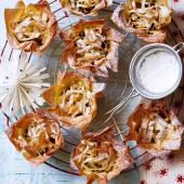 Lighter filo mince pies