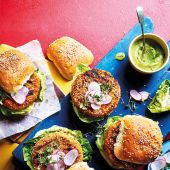 Miso chickpea and carrot veggie burgers