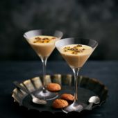 Passion fruit dessert pots