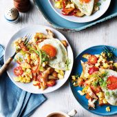Ackee and mackerel hash