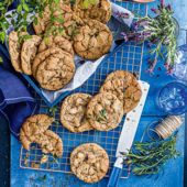 Nutty lavender and thyme cookies