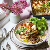 Mushroom and Parma ham lasagne