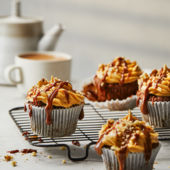 Figgy sticky toffee cupcakes