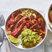 Chipotle steak fajita bowl