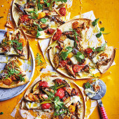 Mexican 'tortilla' pizzas