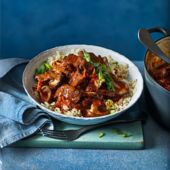 Kimchi and ginger beef stew