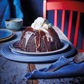 Decadent chocolate and Guinness pud