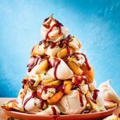 Toffee apple meringue tumble