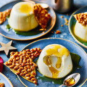 Pine honey panna cotta