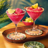 Frozen hibiscus margarita