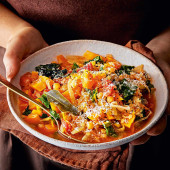 Chickpea and butternut squash minestrone