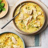 Chicken avgolemono soup