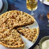 Gluten-free mincemeat streusel tart