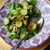 Brussels sprouts with orange and almonds