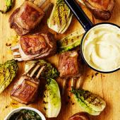 Rack of lamb with salsa verde