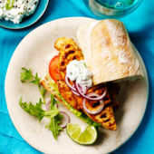 Anjum Anand's Indian-style chicken burgers