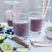 Blueberry lime smoothie