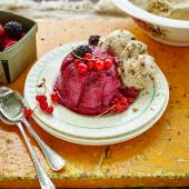 Elderflower summer puddings