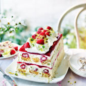 Raspberry and Pimm’s trifle terrine