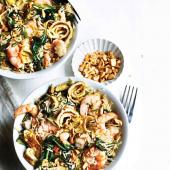 Prawn & spinach egg-fried rice