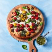 Summer caprese focaccia  